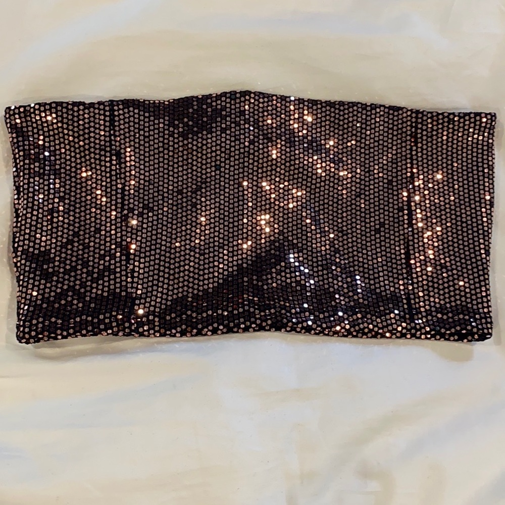 Missguided glitter tube top